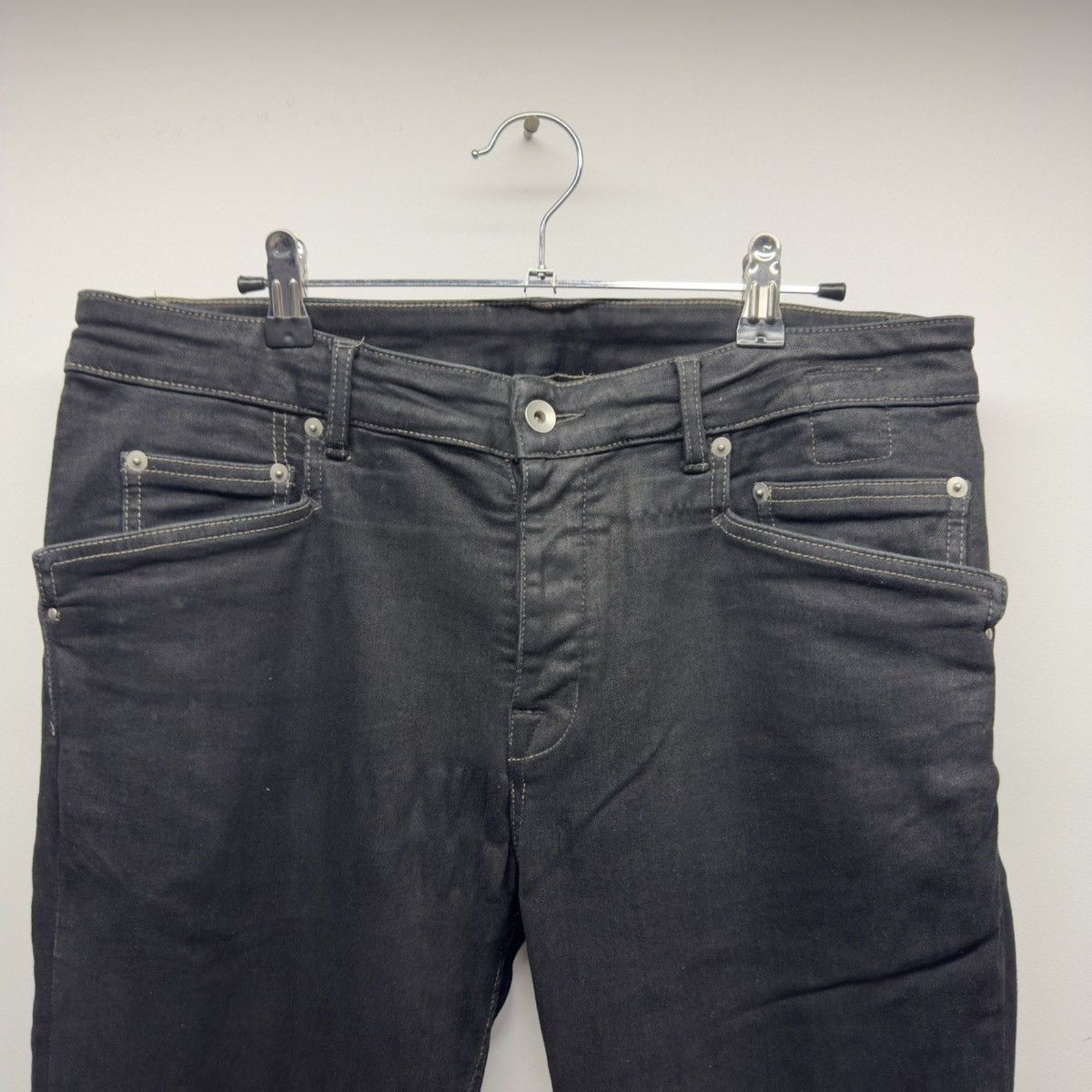 Rick Owens DRKSHDW Gethsmane 2021 Tyrone Cut Waxed Denim Jeans