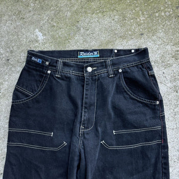 1990S/2000S Y2K BAGGY RAIDER DENIM CARPENTER SKATER JEANS