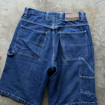 2000S Y2K BAGGY CARPENTER DENIM SKATER SHORTS JORTS