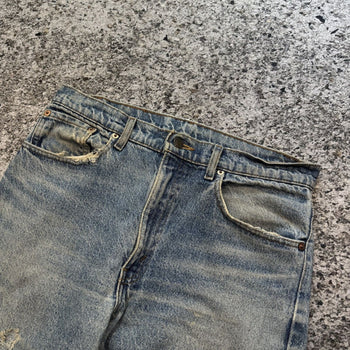 Vaqueros Levi's 505 Thrashed Faded de la década de 1980