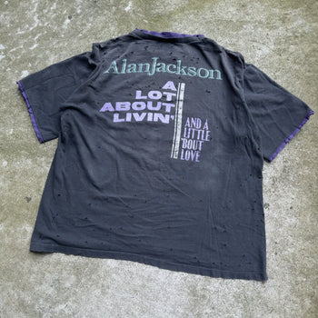 1990s ALAN JACKSON COUNTRY THRASHED DOUBLE FACED TEE