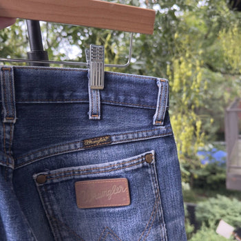 1980s Faded Distressed Wrangler Work Jeans