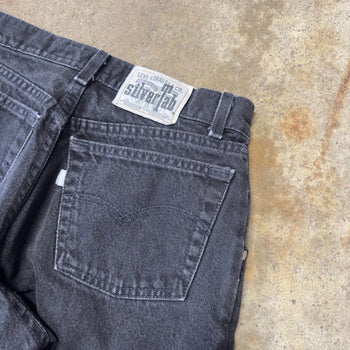 1990S LEVI’S SILVERTAB BAGGY BLACK DENIM SKATER JEANS