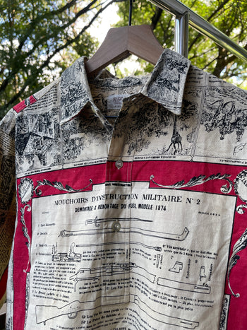 1970s 1980s MCGREGOR RFD COUNTRY WEAR MILITARY INSTRUCTION CHAMBRAY SHIRT