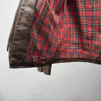 1950s Aero Women's Horsehide Leather Jacket Thrashed Faded