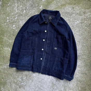 SNOW PEAK INDIGO DENIM OKAYAMA OX WORK JACKET CHORE COAT