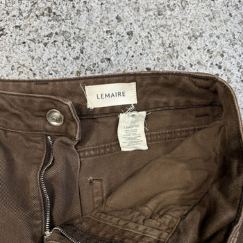 Lemaire High Waisted Wide Leg Curved Pants