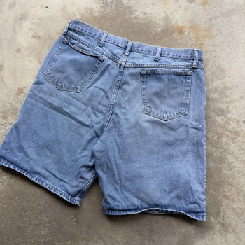 2000S WRANGLER BAGGY FADED DENIM JEAN SHORTS JORTS