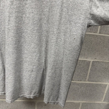 2000s Thrashed Faded Print Paper Thin Distressed Grey Tee