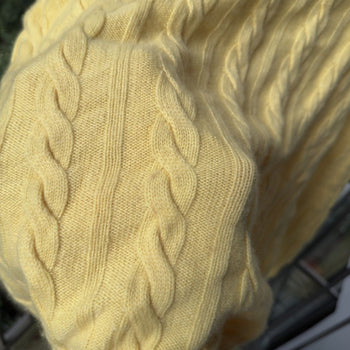 Paul Stuart Cashmere Cable Crewneck Sweater