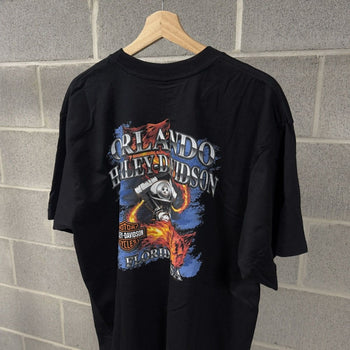 2000s Harley Davidson Flame Logo Tee