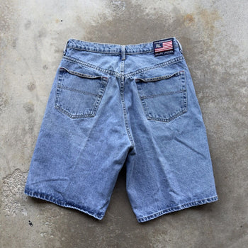 VINTAGE POLO RALPH LAUREN BAGGY DENIM JEAN SHORTS JORTS