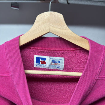 1990s Russell Athletic Heavy Boxy Pink Sweatshirt