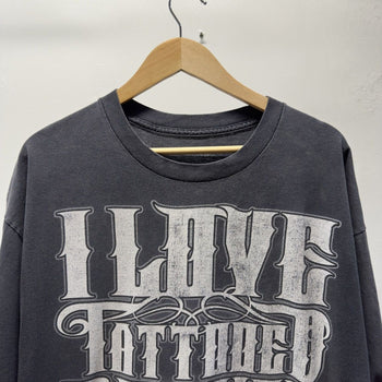 Vintage 2000s Faded I Love Tattooed Bitches Tee