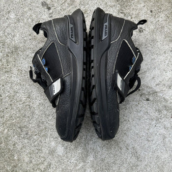 PRADA MECHANO LEATHER TRAINER SNEAKERS