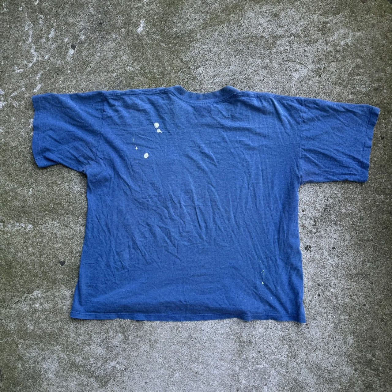 1990s Single Stitch Thrashed Painted Pocket Tee