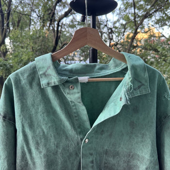 1990s Thrashed Faded Distressed Canvas Dirty Work Jacket