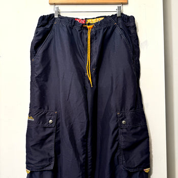 1990s KIKWEAR BAGGY NYLON CARGO RAVER PANTS