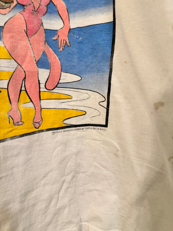 1990s GARFIELD CATWATCH BAYWATCH PARODY TEE