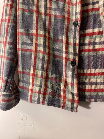 Camisa de franela a cuadros desgastada RRL