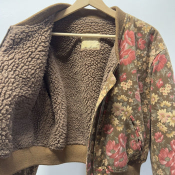 Vintage 1990s Japanese Floral Bomber Jacket