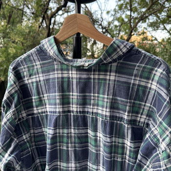 2000s Thrashed Faded Distressed Flannel Shirt