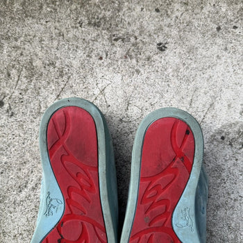 Christian Louboutin Baby Blue Louis Junior Spike Low Top