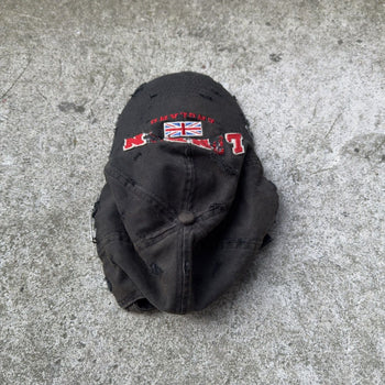 2000s Thrashed Faded Distressed London Grunge Hat