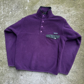 1990s/2000s PATAGONIA SYNCHILLA SNAP FLEECE PURPLE