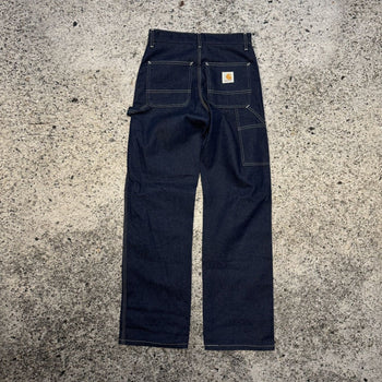 1980s CARHARTT B03 DARK DENIM CARPENTER PANTS