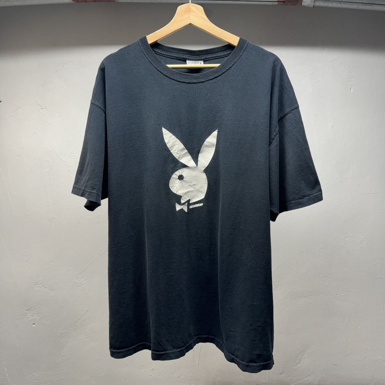 1990s Faded Playboy Bunny Logo Tee