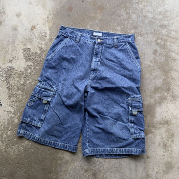 2000S UTILITY BAGGY CARGO DENIM SKATER JEAN SHORTS JORTS