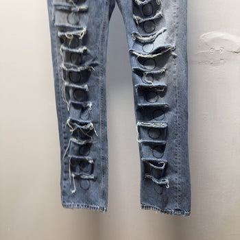 1017 Alyx 9SM Slashed Thorn Distressed Denim Jeans