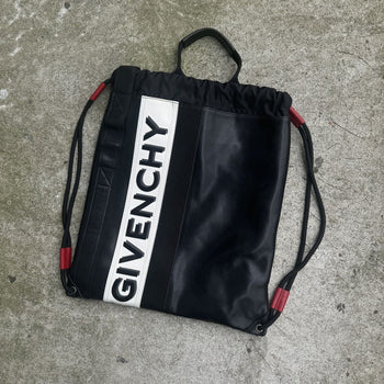 GIVENCHY 2019 LEATHER MC3 DRAWSTRING ATHLETIC BAG BACKPACK