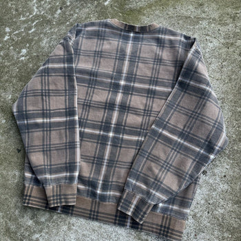 SUPREME SS21 BROWN PLAID CREWNECK