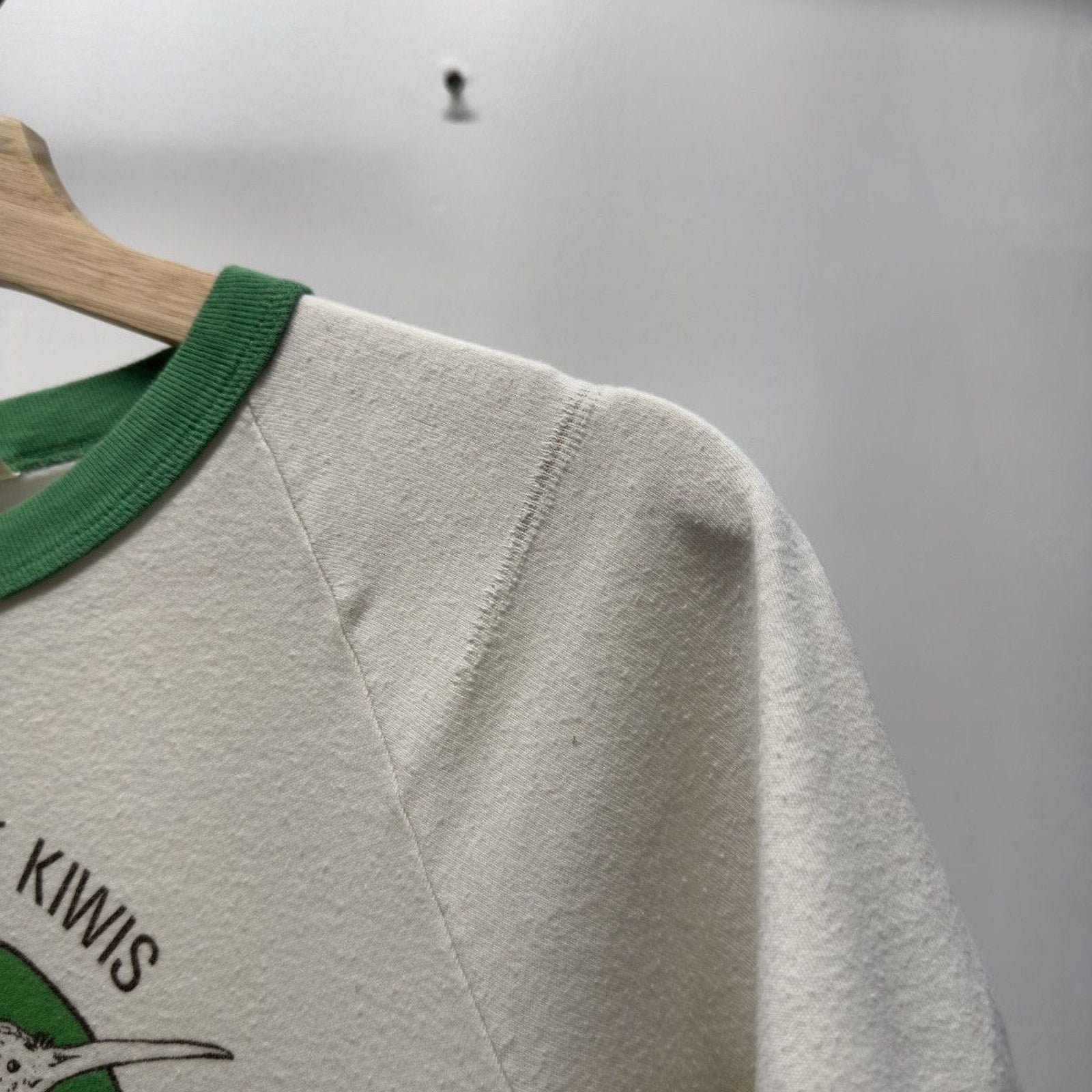 Vintage 1970s New Zealand Kiwi Bird Ringer Tee