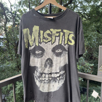 1990s Misfits Crimson Skull Thrashed Band Tee