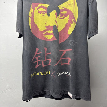 2010s Thrashed Faded Distressed Raekwon Diamond Tee