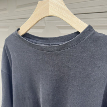 1990s Faded Black Wide Boxy Cropped Tee