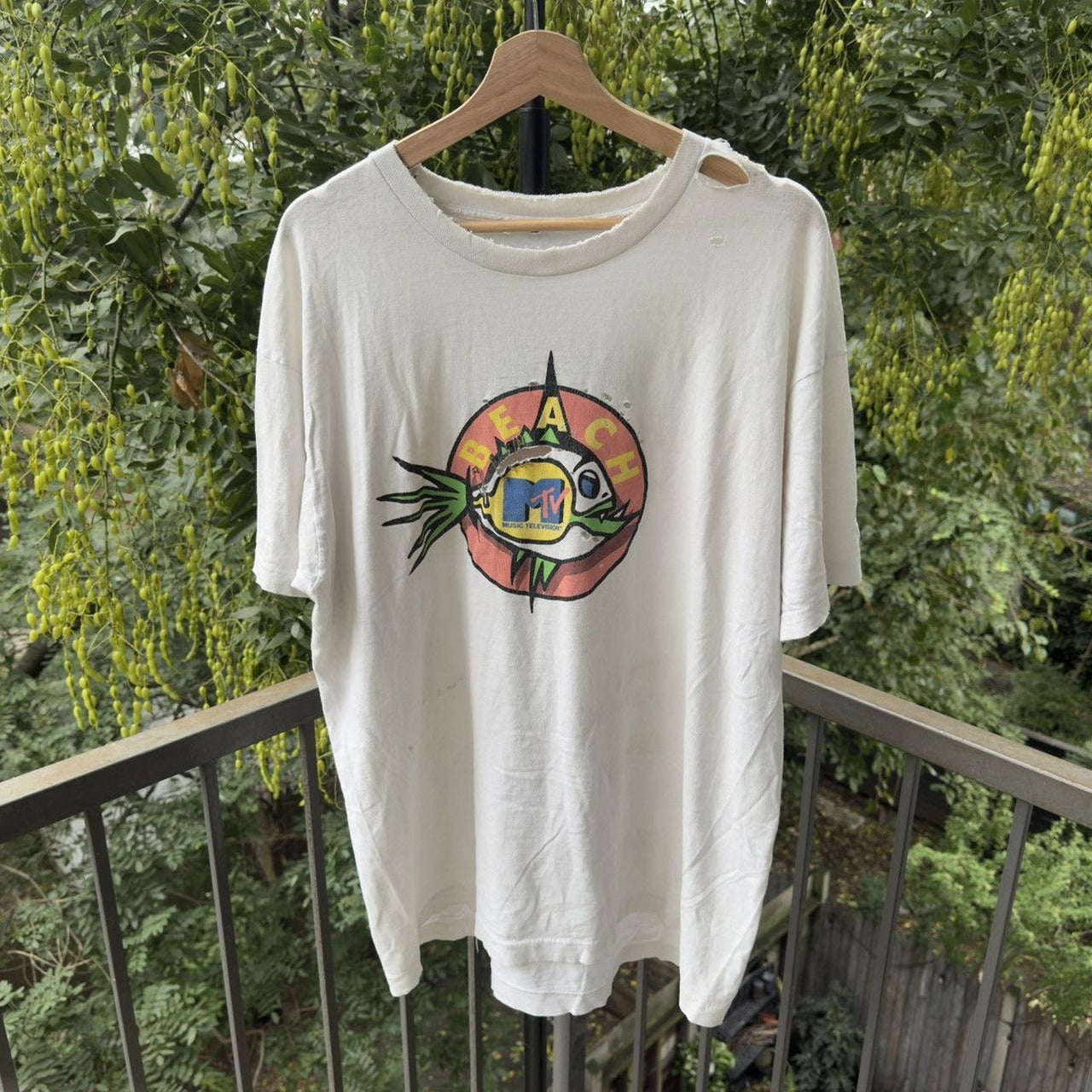 1990s MTV Beach Thrashed Tee
