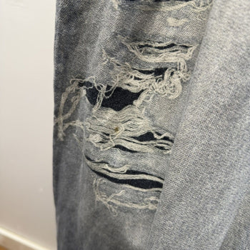 Balenciaga Winter 2021 Tromp L'oeil Denim Sweatpants Demna