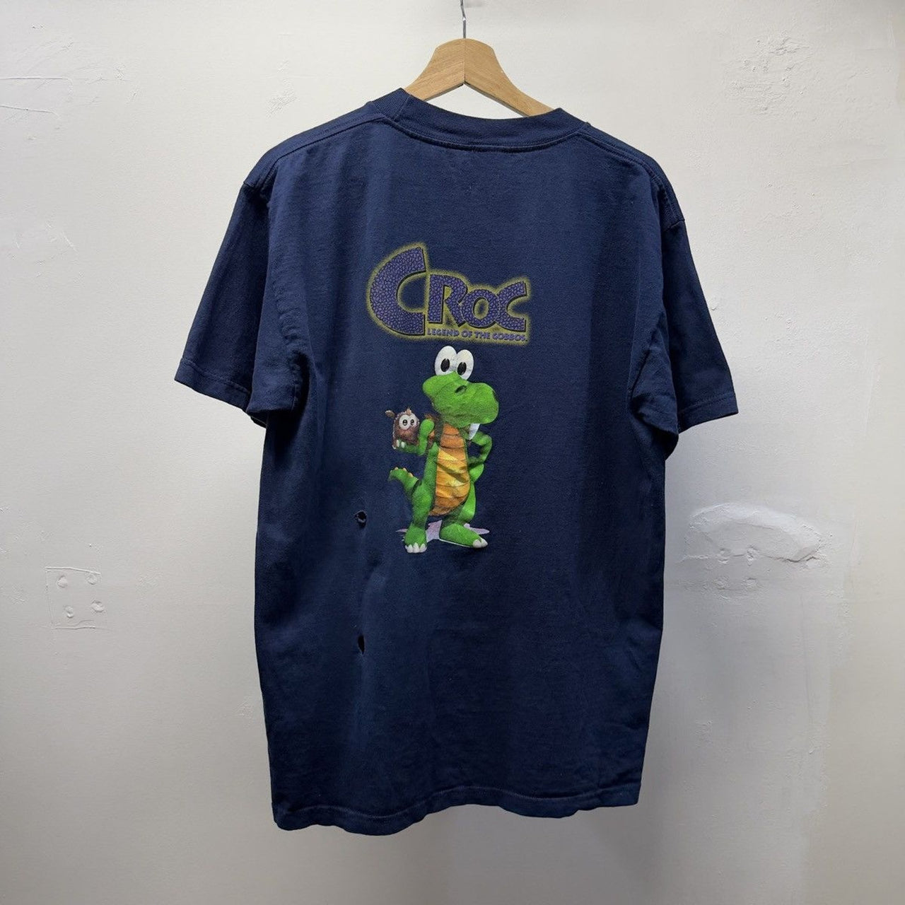 Vintage 1990s Faded Playstation Croc Legend of the Gobbos Tee