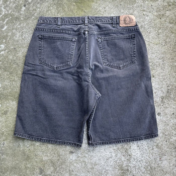 2000S FADED BLACK BAGGY DENIM JEAN SHORTS JORTS