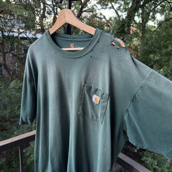 Camiseta desgastada descolorida Carhartt de gran tamaño