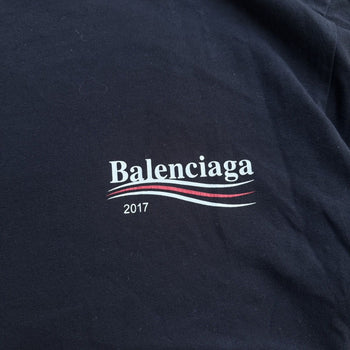 BALENCIAGA 2017 POLITICAL BERNIE LOGO CAMPAIGN TEE OVERSIZED