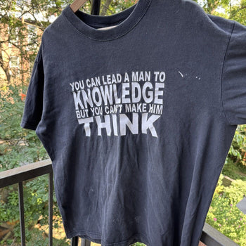 2000s Thrashed Faded Quote Tee