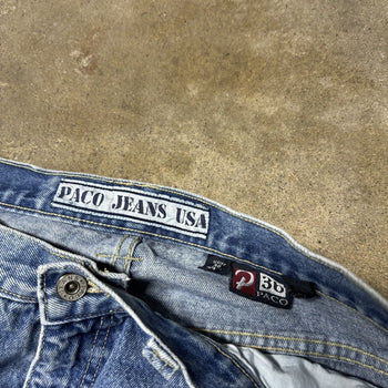 1990S PACO JEANS BAGGY FADED DENIM SKATER CARPENTER JEANS