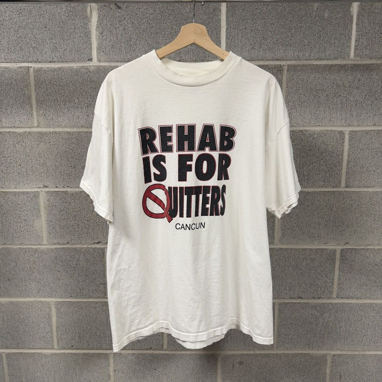 2000s Rehab Is For Quitters Faded Tee