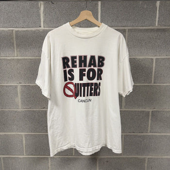 2000s Rehab Is For Quitters Faded Tee
