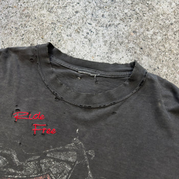 1990s Harley Davidson Thrashed Faded Washed Tee